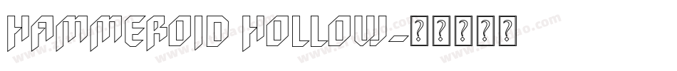Hammeroid Hollow字体转换